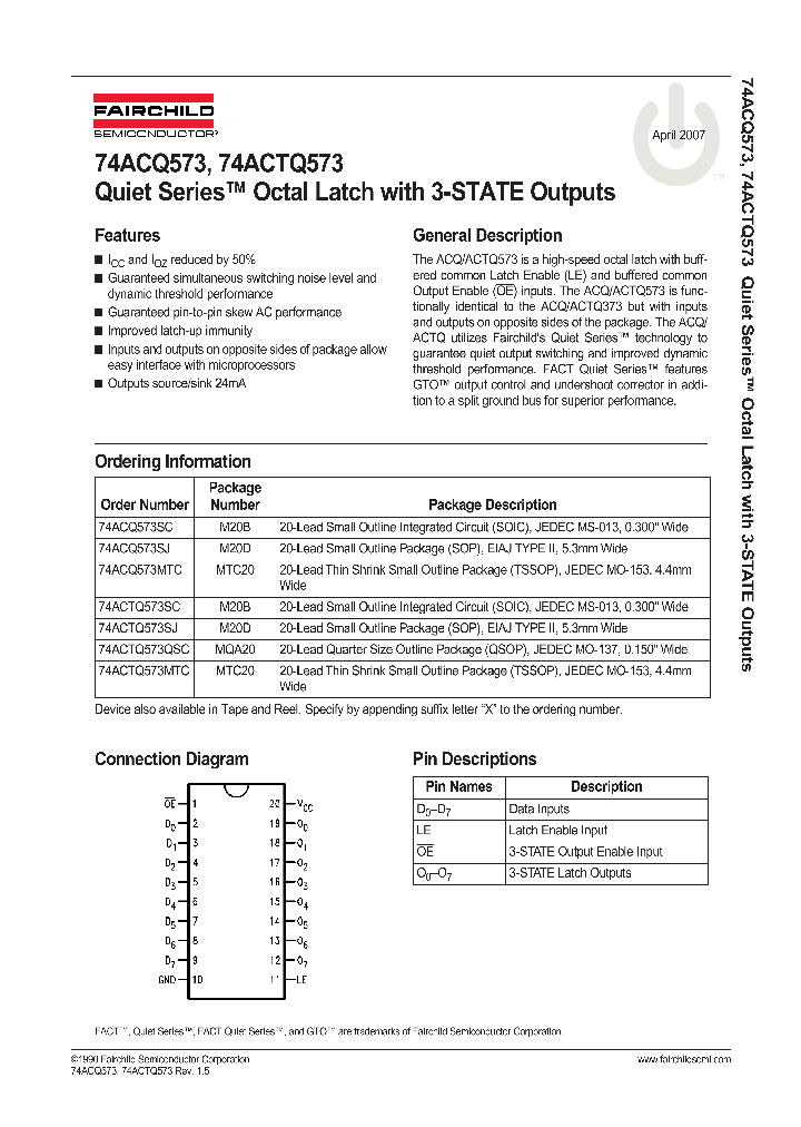 74ACQ57307_723615.PDF Datasheet