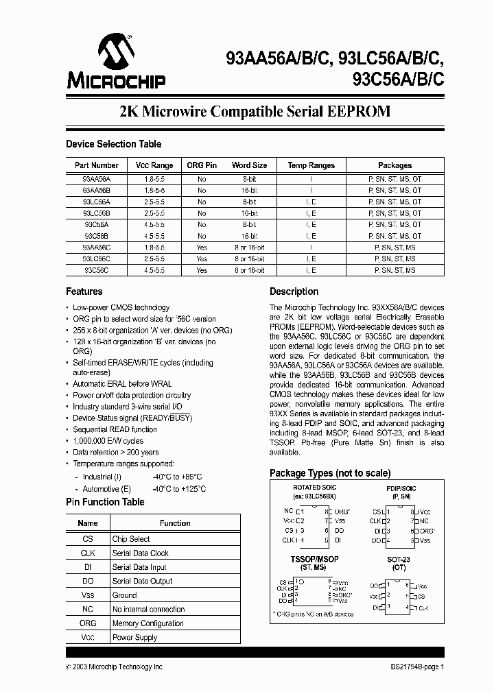 93AA56BMS_667343.PDF Datasheet