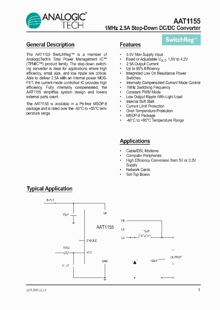 AAT1155IKS-10-T1_641419.PDF Datasheet