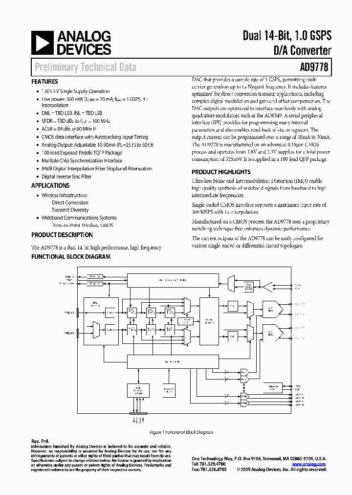 AD9778BSVZRL_578694.PDF Datasheet