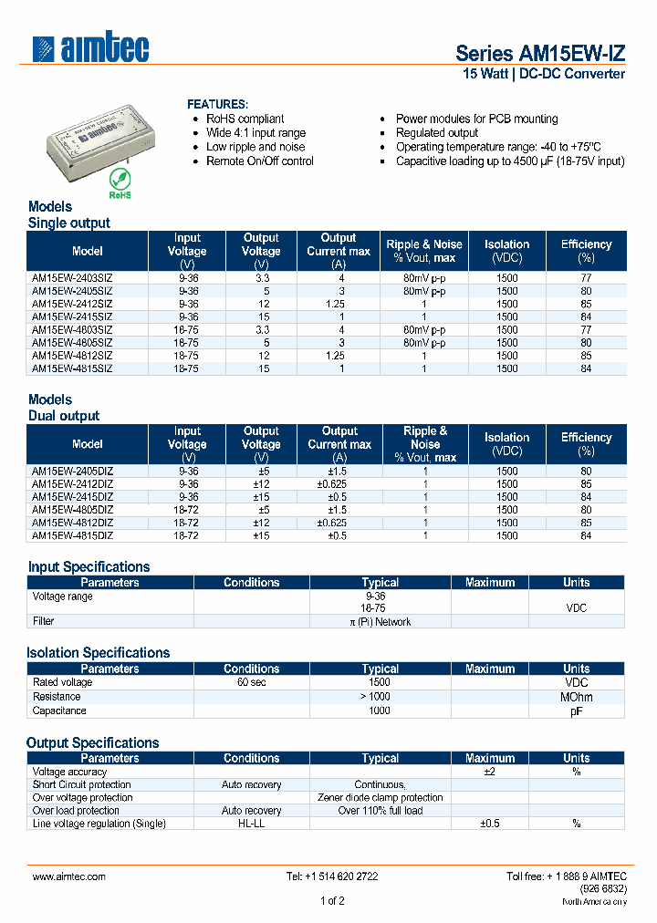 AM15EW-2403SIZ_694297.PDF Datasheet