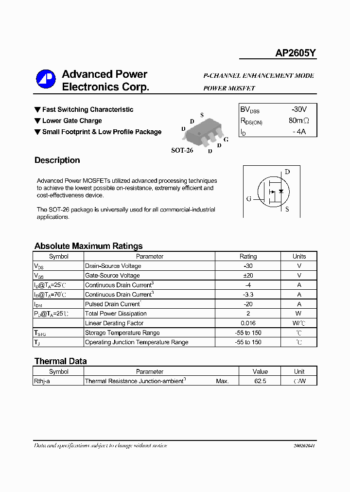 AP2605Y_579468.PDF Datasheet