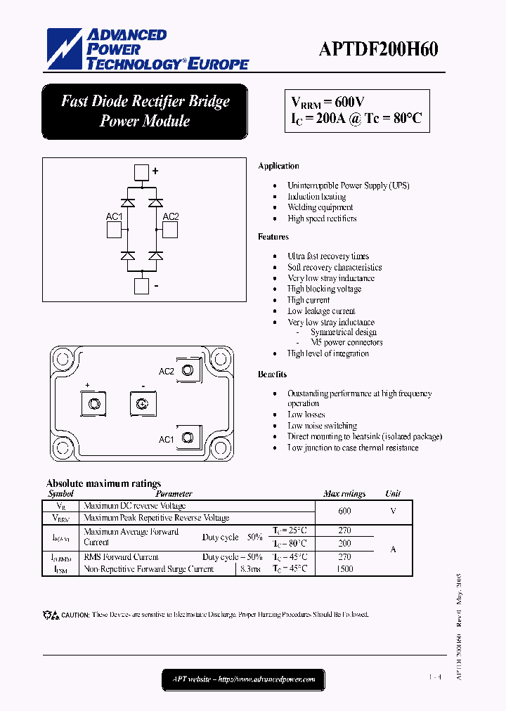 APTDF200H60_647881.PDF Datasheet