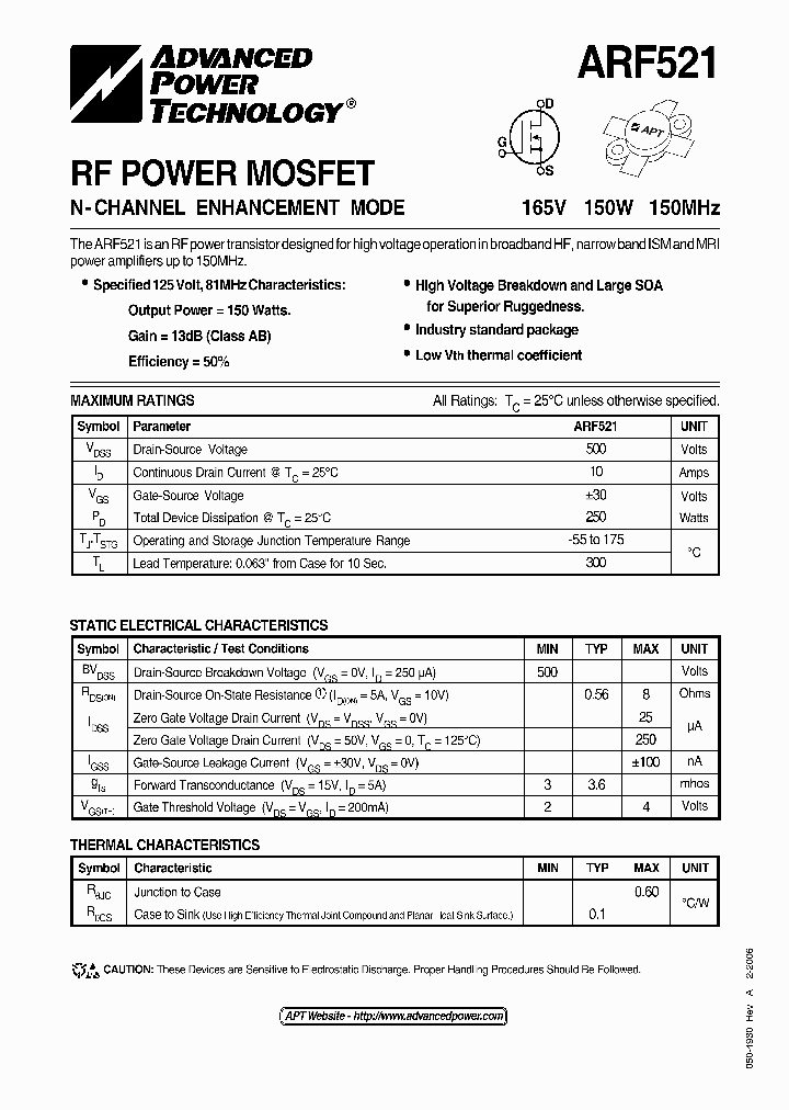 ARF521_646215.PDF Datasheet