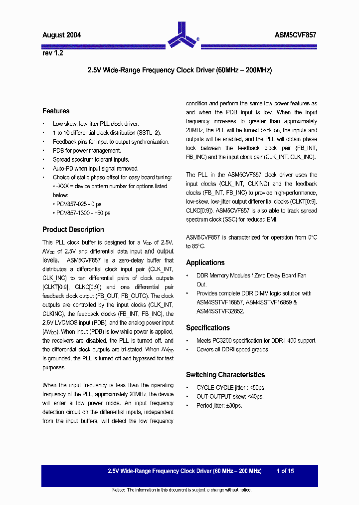 ASM5CVF857-40QT_604930.PDF Datasheet