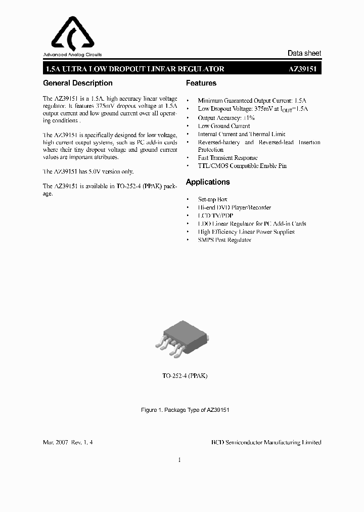 AZ39151D4-50E1_747734.PDF Datasheet