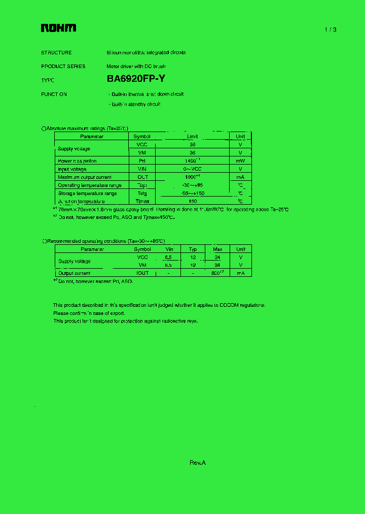 BA6920FP-Y1_750978.PDF Datasheet