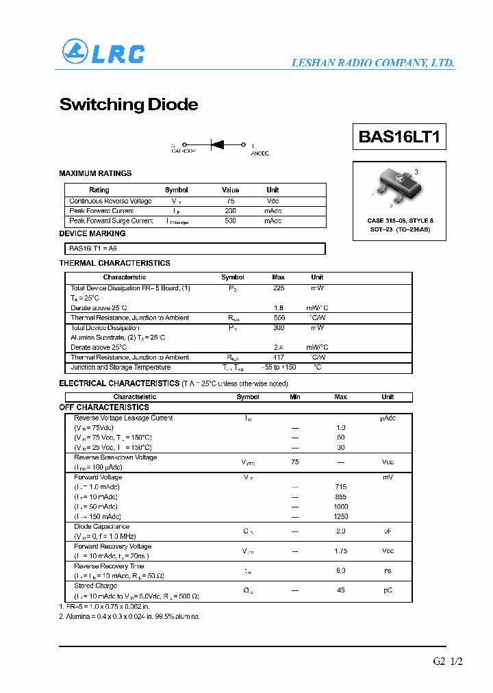 BAS16LT1_739981.PDF Datasheet