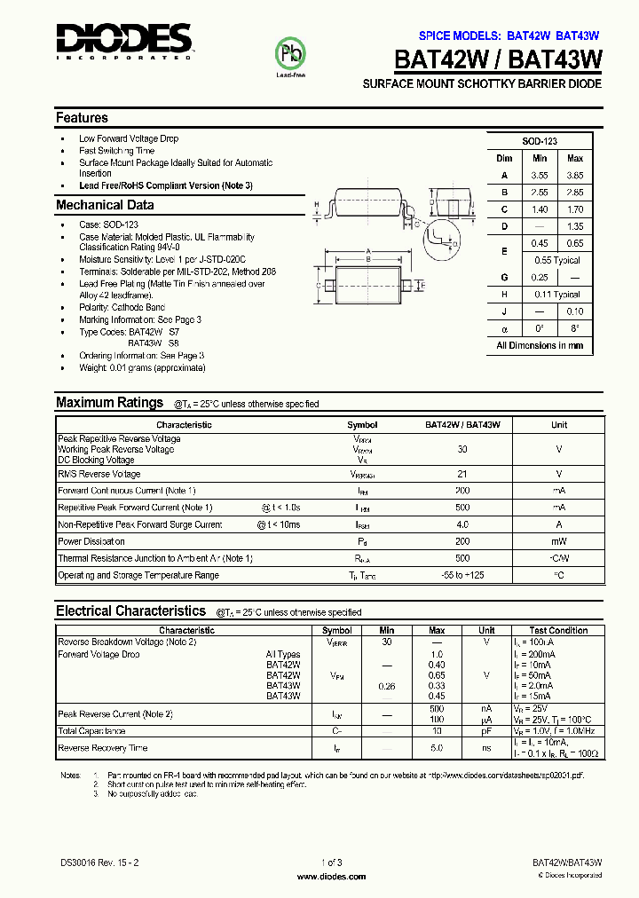 BAT42W-7-F_733021.PDF Datasheet
