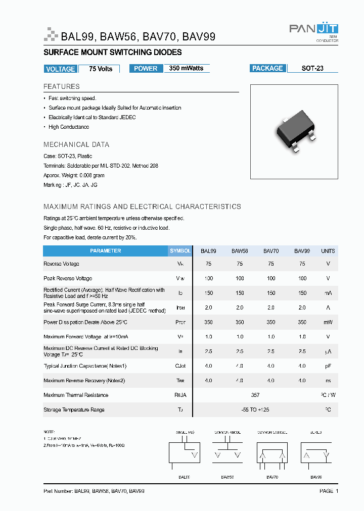 BAW56_455166.PDF Datasheet