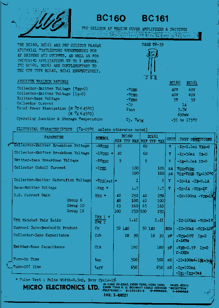 BC161_608523.PDF Datasheet