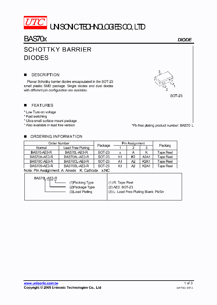 BAS70X_750435.PDF Datasheet