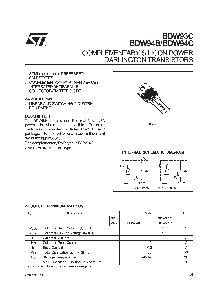 BDW93C_158402.PDF Datasheet