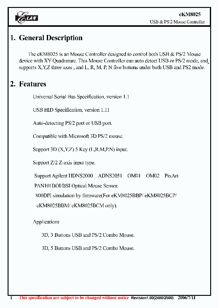 EKM8025_628405.PDF Datasheet