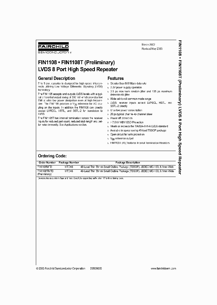 FIN1108MTD_609006.PDF Datasheet