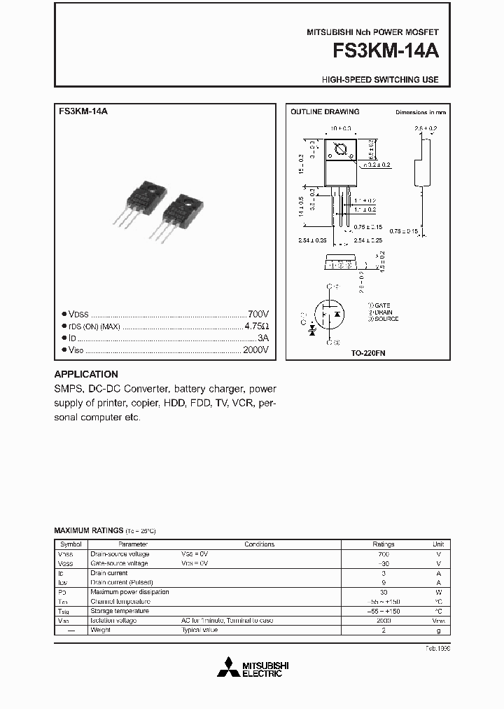 FS3KM-14A_158103.PDF Datasheet