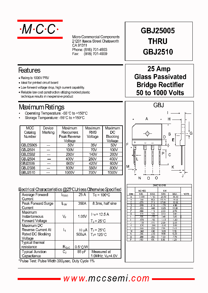 GBJ2502_572321.PDF Datasheet