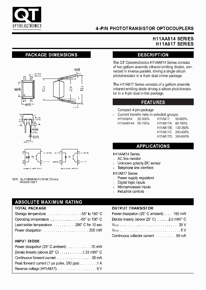 H11A817_408585.PDF Datasheet