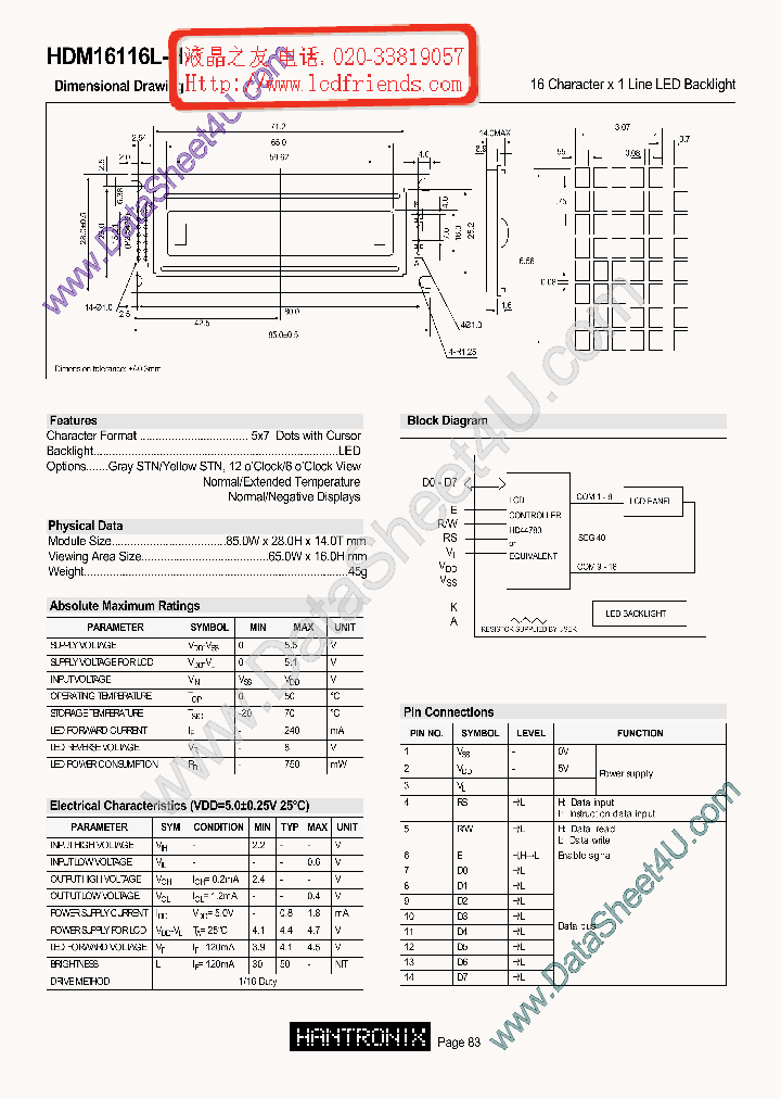 HDM16116LH_688797.PDF Datasheet
