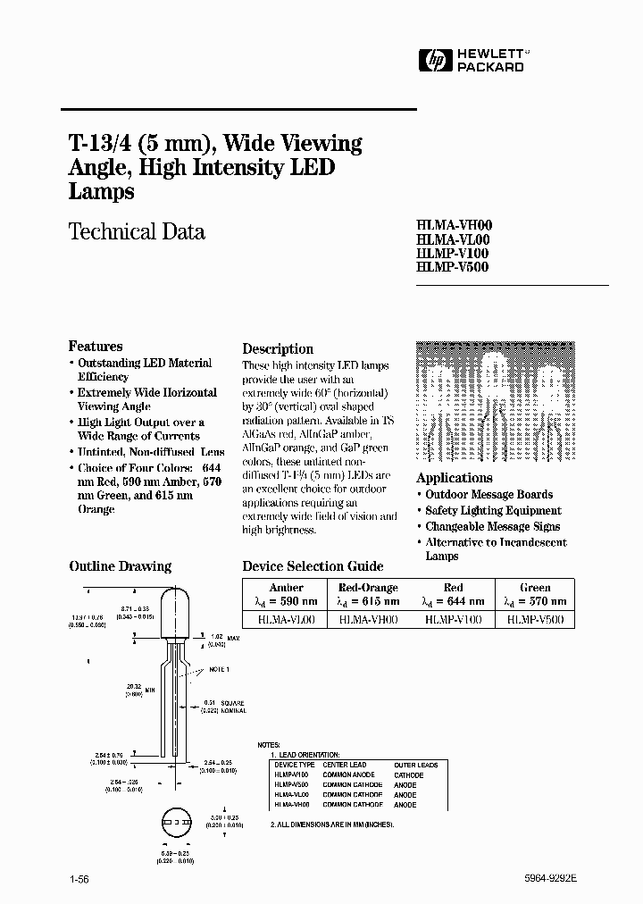HLMP-V500_58283.PDF Datasheet
