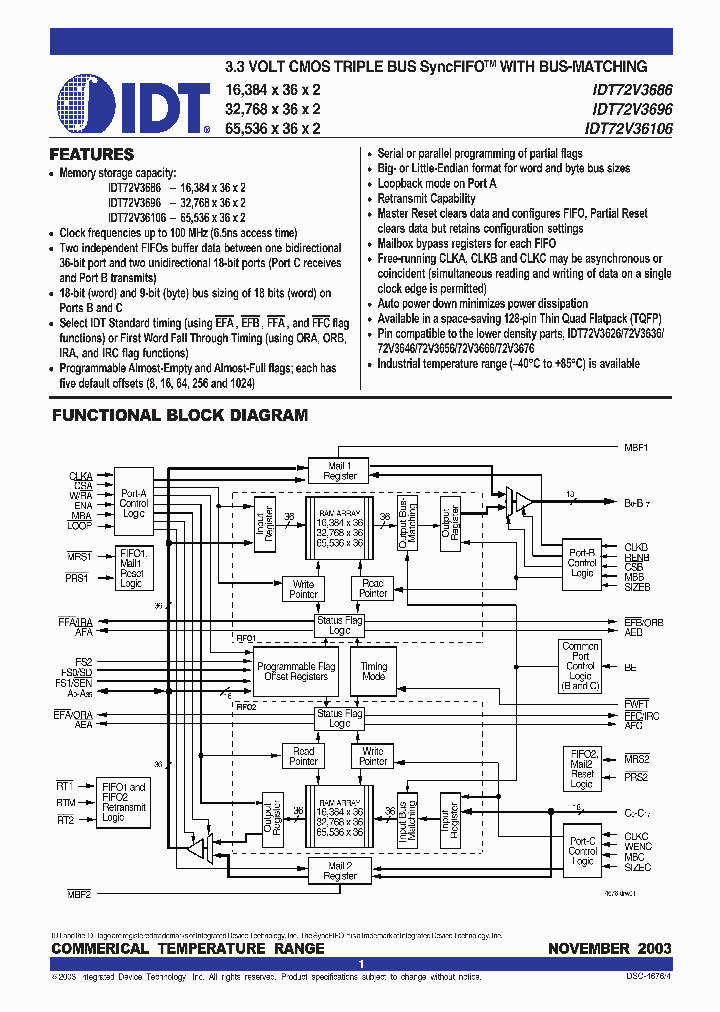 IDT72V36106L10PF_601222.PDF Datasheet