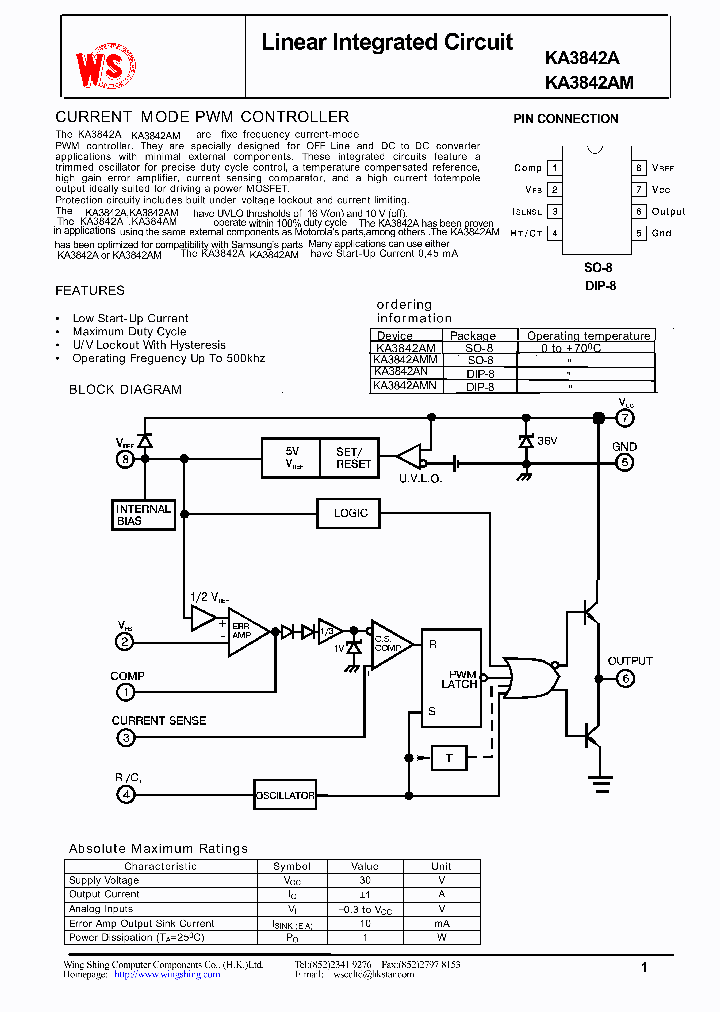 KA3842_160585.PDF Datasheet