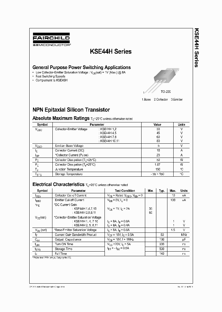 KSE44H_579499.PDF Datasheet