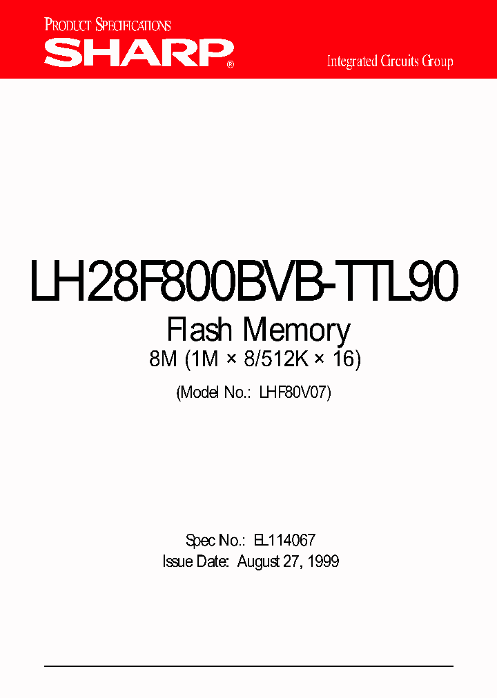 LH28F800BVB-TTL90_593879.PDF Datasheet