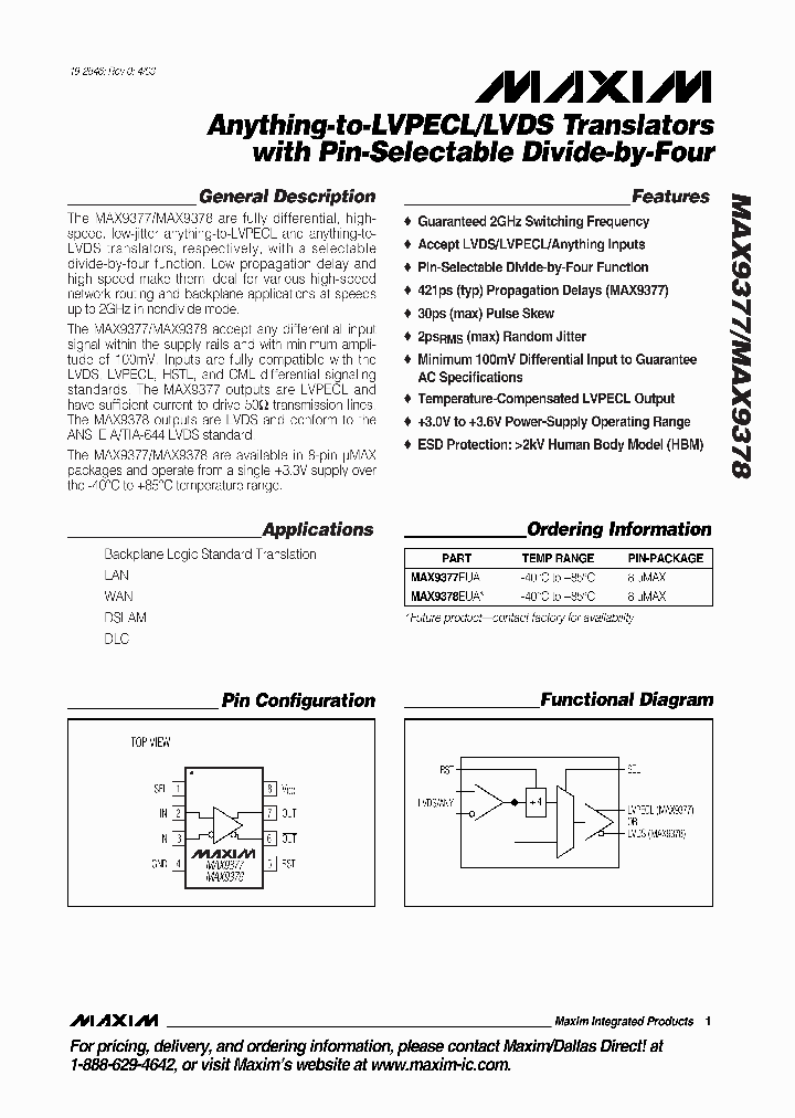 MAX9378_573097.PDF Datasheet