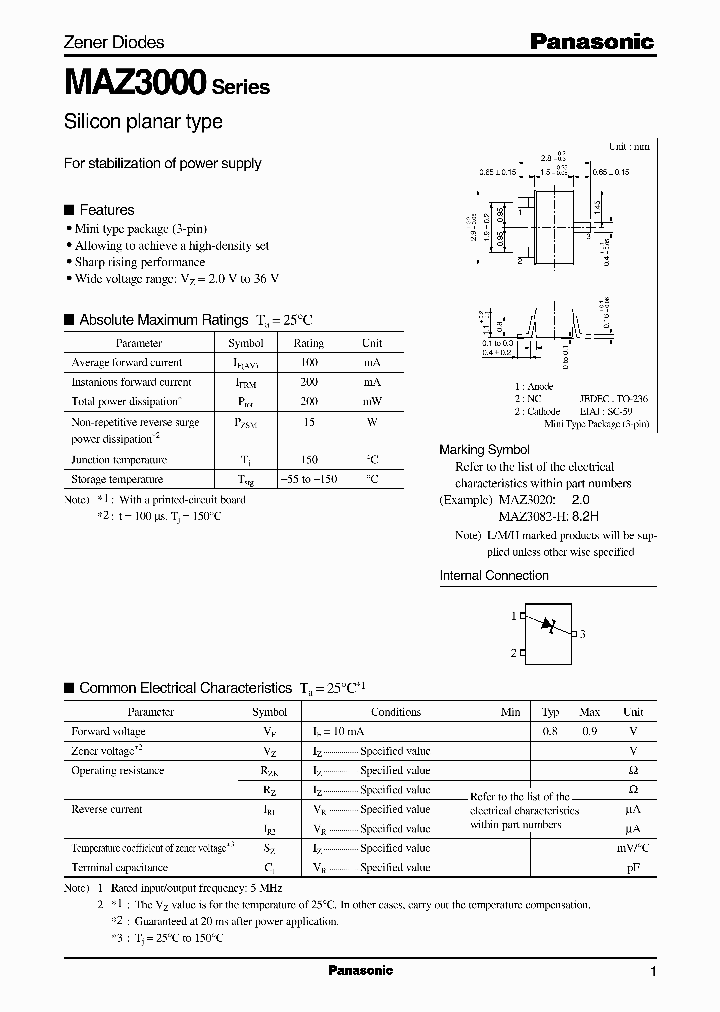 MAZ3091-H_81334.PDF Datasheet