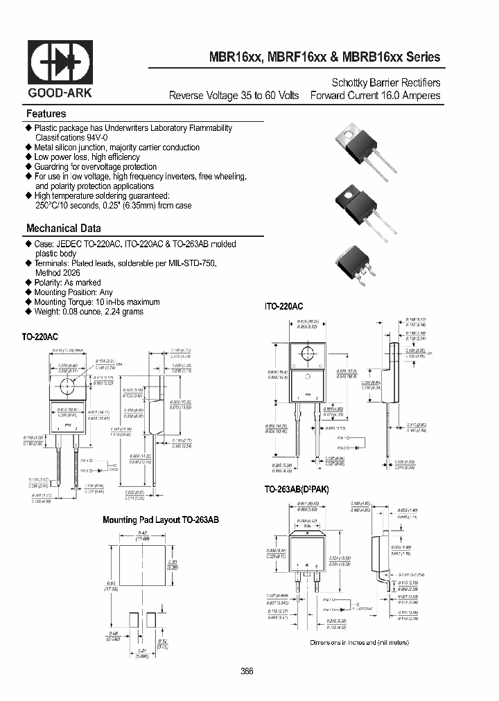 MBR16XX_626494.PDF Datasheet