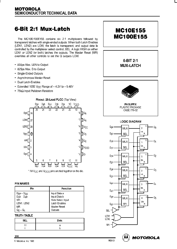 MC10E155_88332.PDF Datasheet