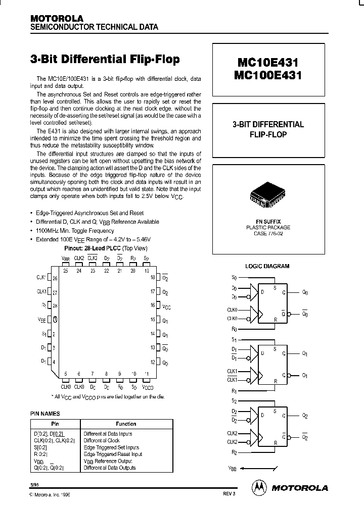 MC10E431_29363.PDF Datasheet