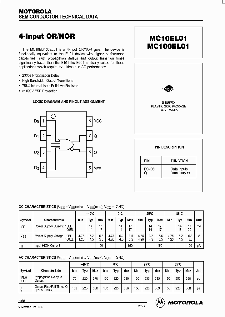 MC100EL01_381191.PDF Datasheet