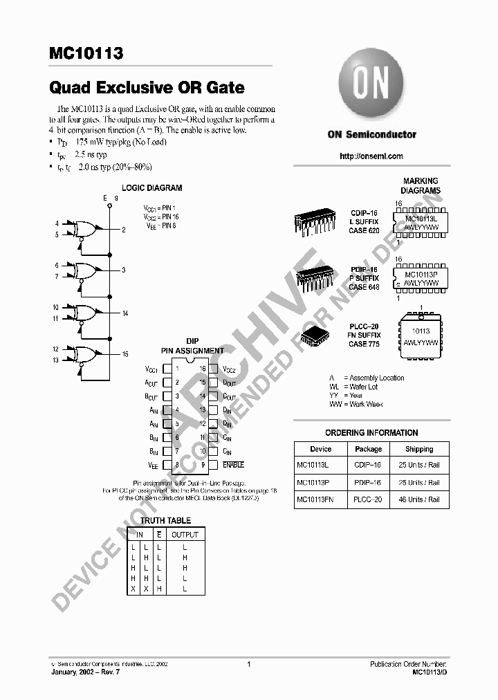 MC10113L_578246.PDF Datasheet