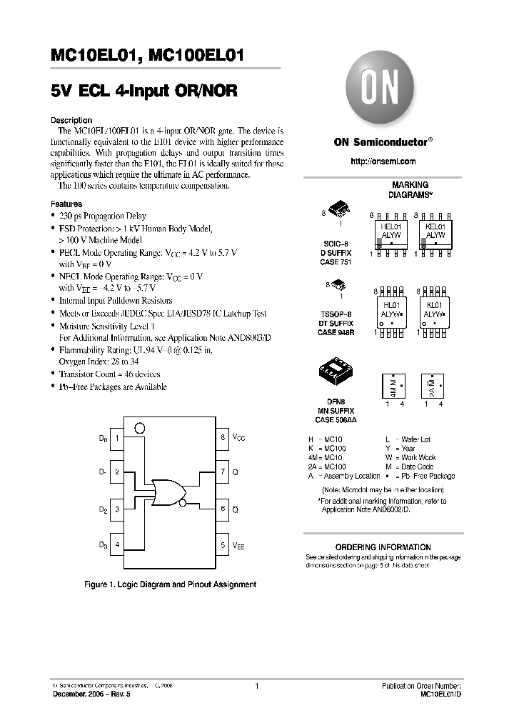 MC10EL01DR2_594825.PDF Datasheet