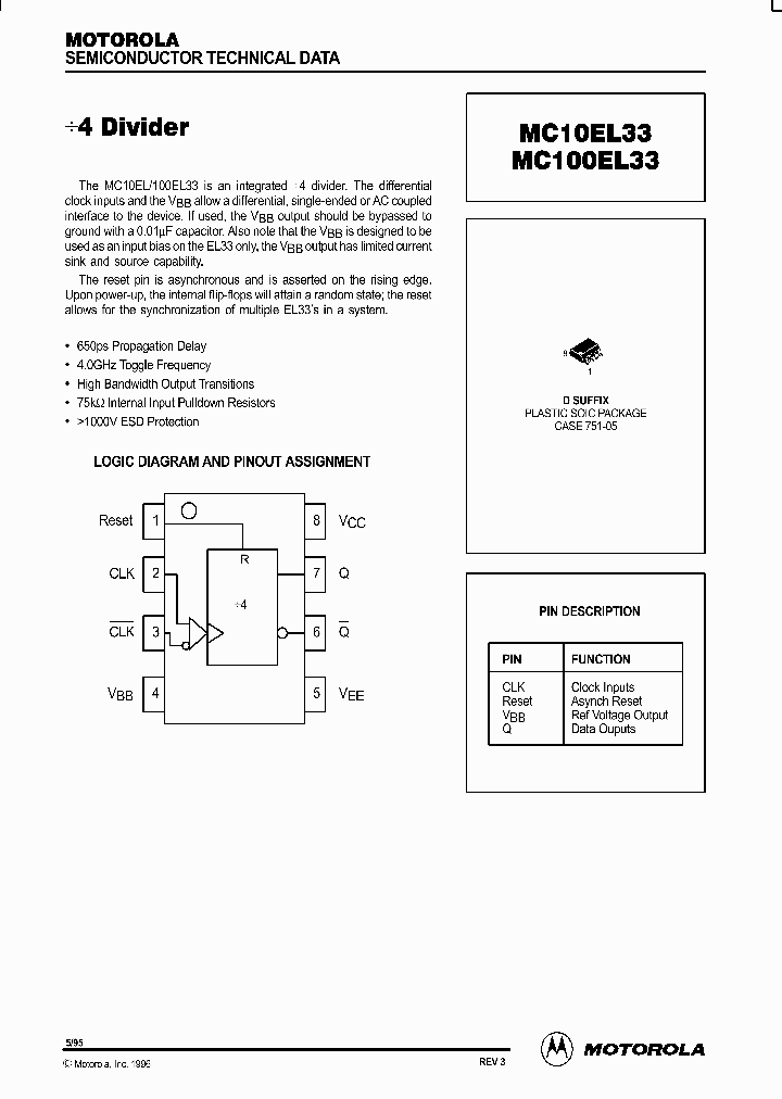 MC100EL33_742107.PDF Datasheet