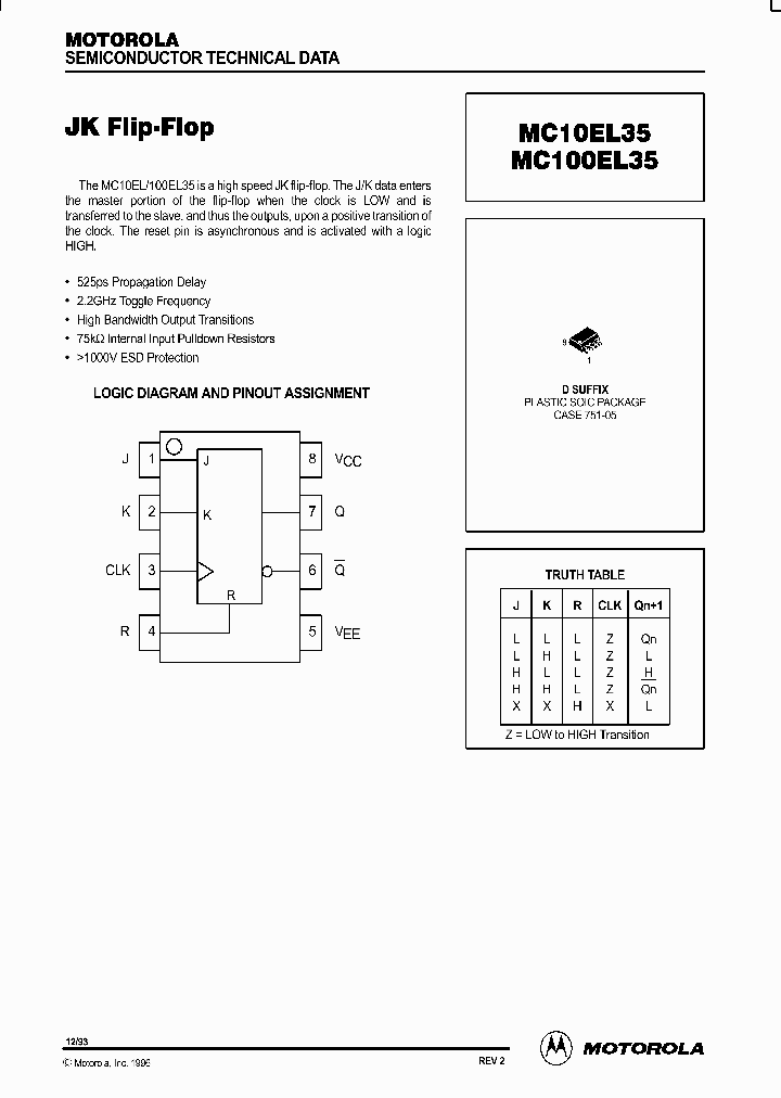 MC100EL35_742109.PDF Datasheet