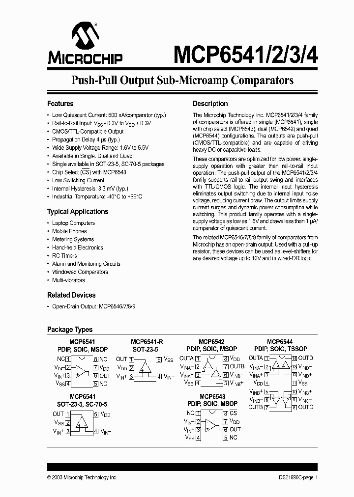 MCP6544_359930.PDF Datasheet