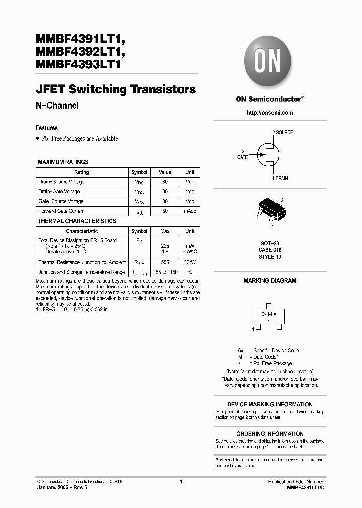 MMBF4392LT1G_611660.PDF Datasheet