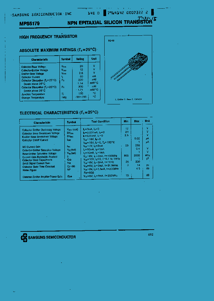 MPS5179_584835.PDF Datasheet