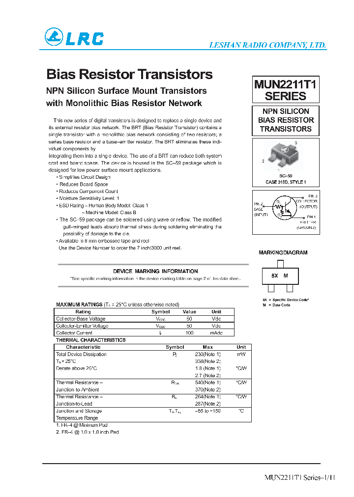 MUN2234T1_59490.PDF Datasheet