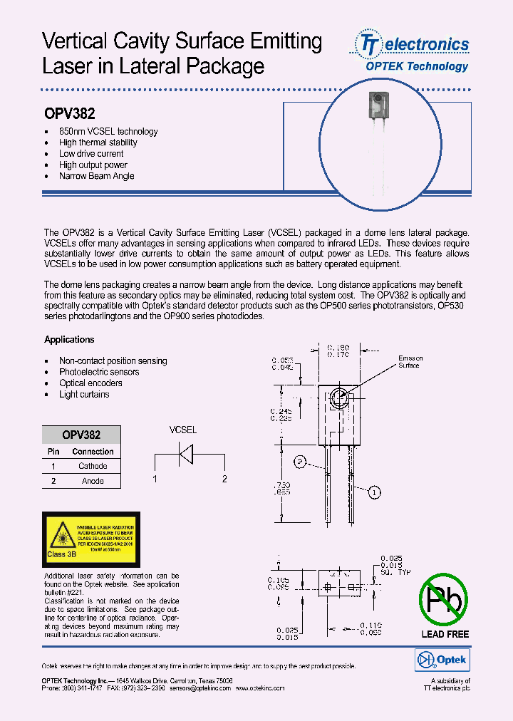 OPV382_622055.PDF Datasheet