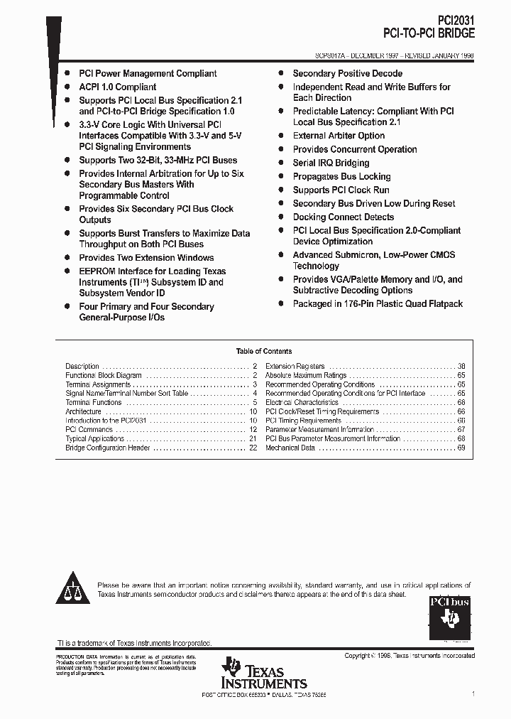PCI2031_777356.PDF Datasheet