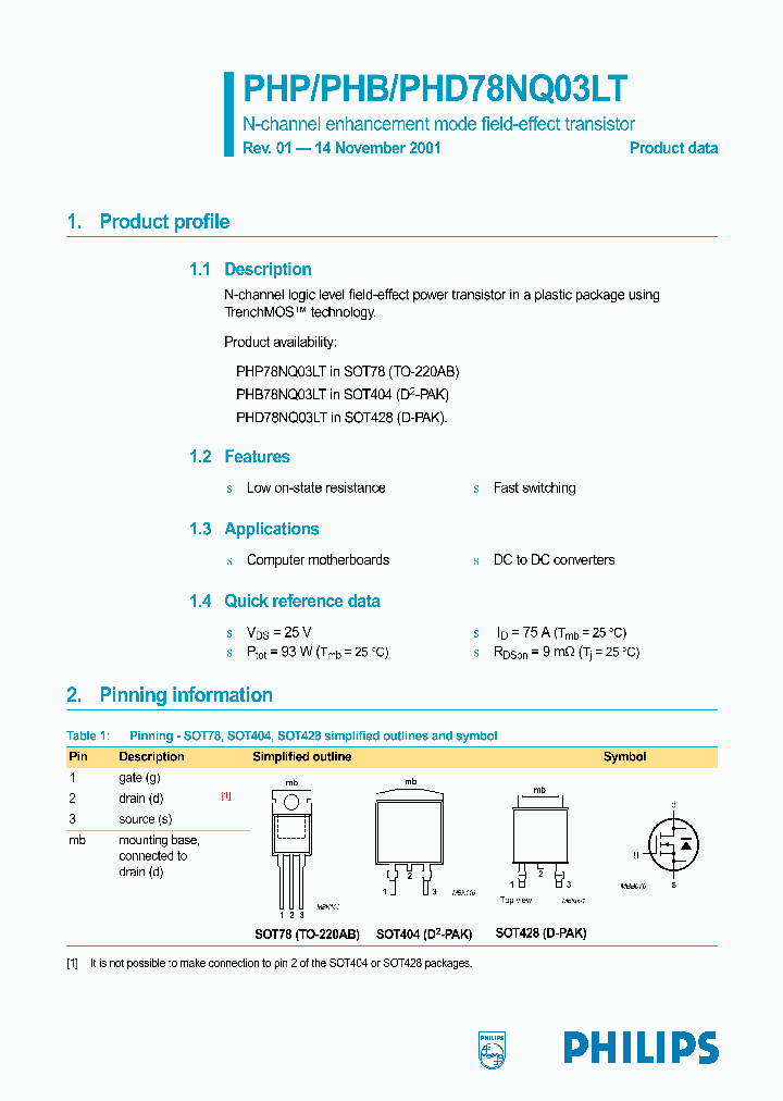 PHD78NQ03LT_700315.PDF Datasheet