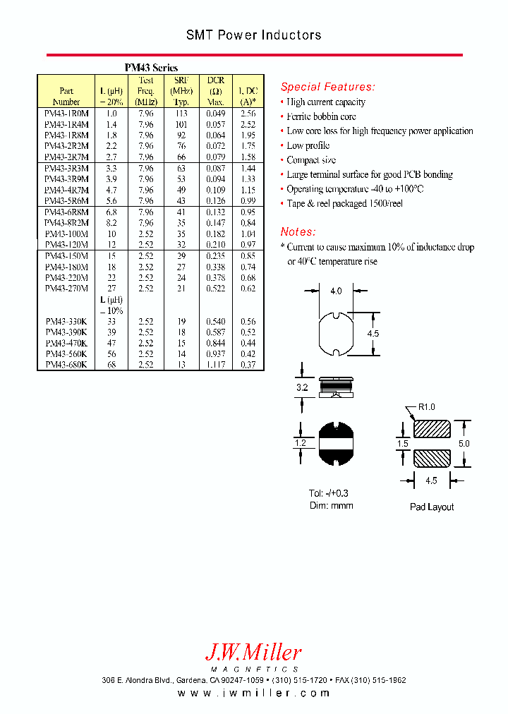 PM43-1R0M_626413.PDF Datasheet