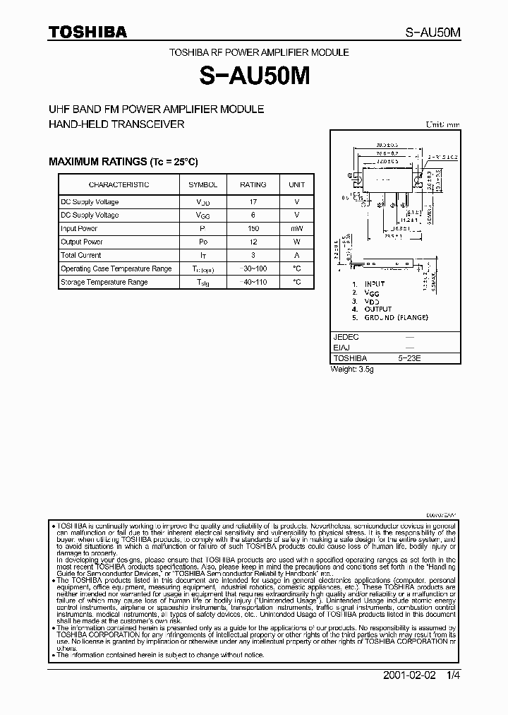 S-AU50M_567154.PDF Datasheet