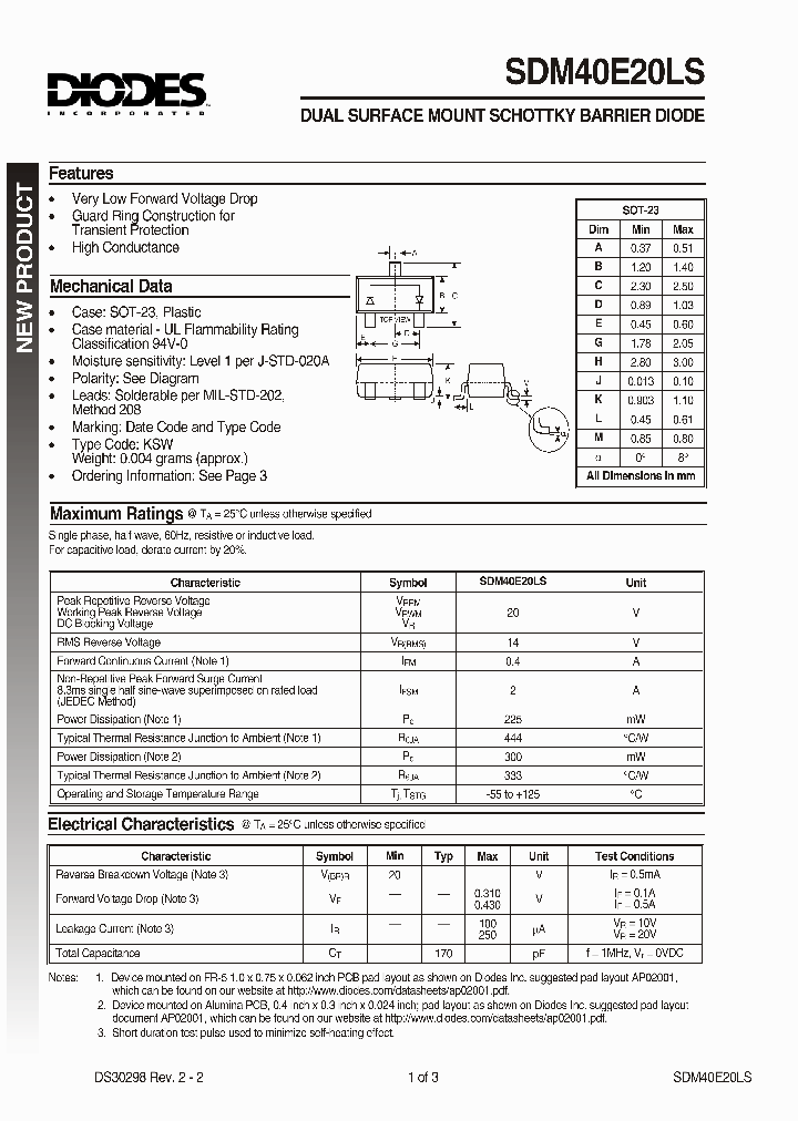 SDM40E20LS_288350.PDF Datasheet