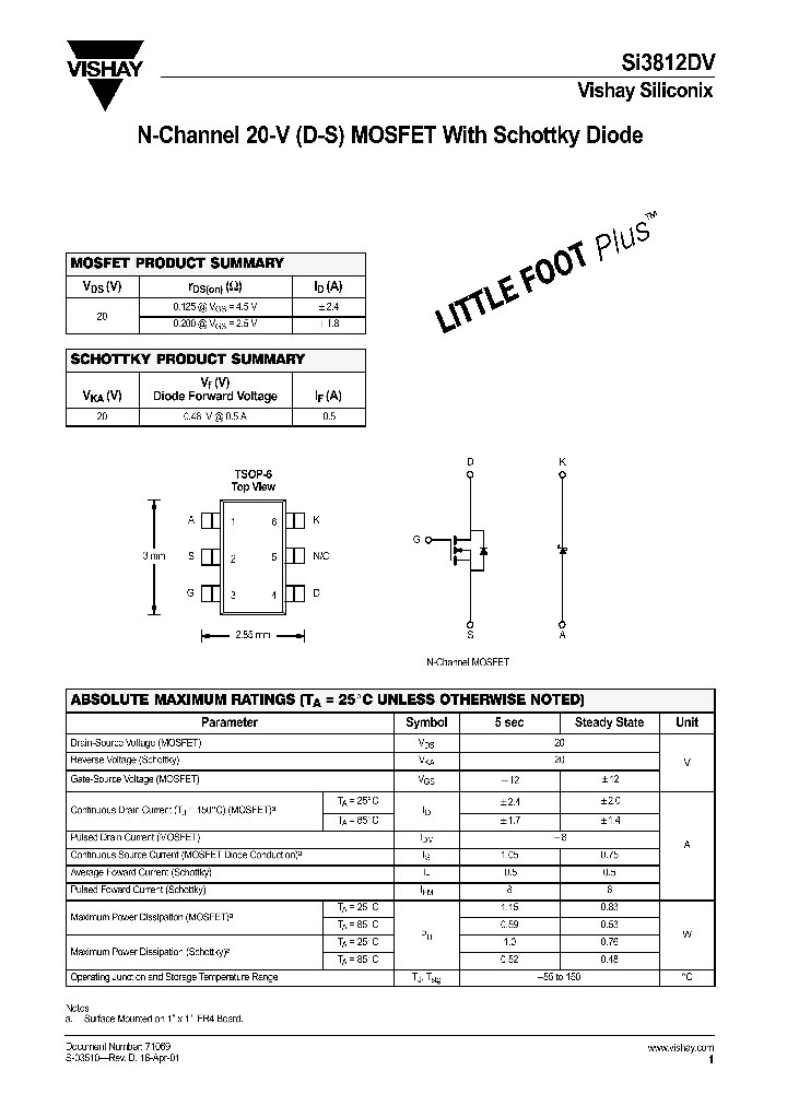 SI3812DV_666680.PDF Datasheet