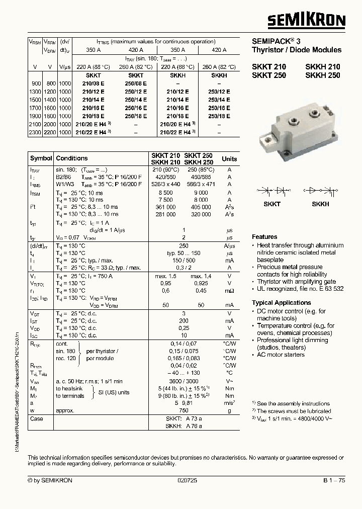 SKKT250_613128.PDF Datasheet